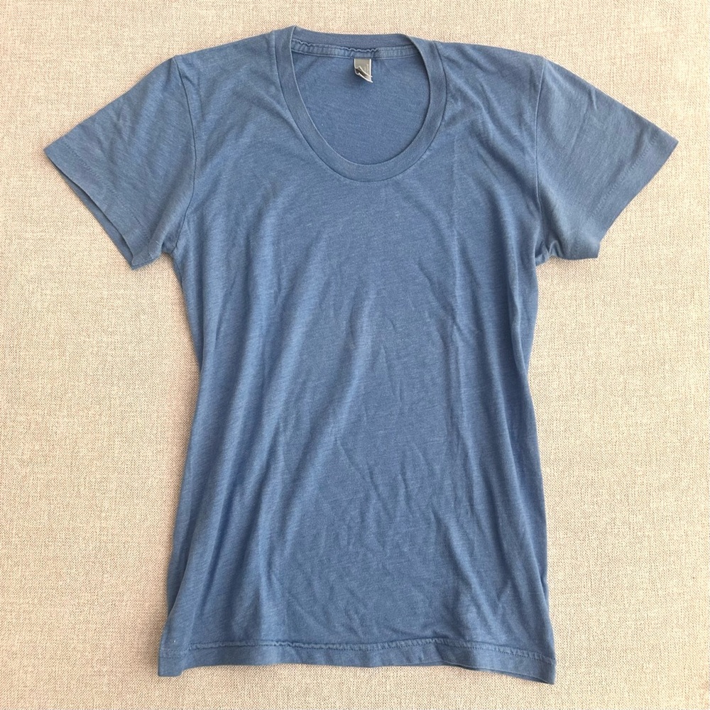Classic Blue Women's American Apparel T-Shirt Size Small